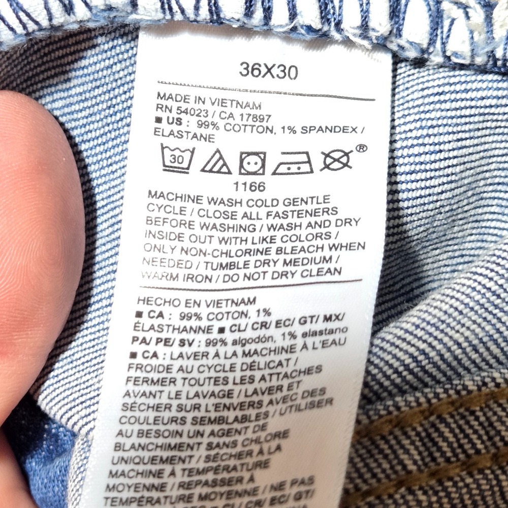 Old Navy BootCut Built-In Flex Mens Jeans 36x30 Blue Stretch Denim NWT - Picture 6 of 7